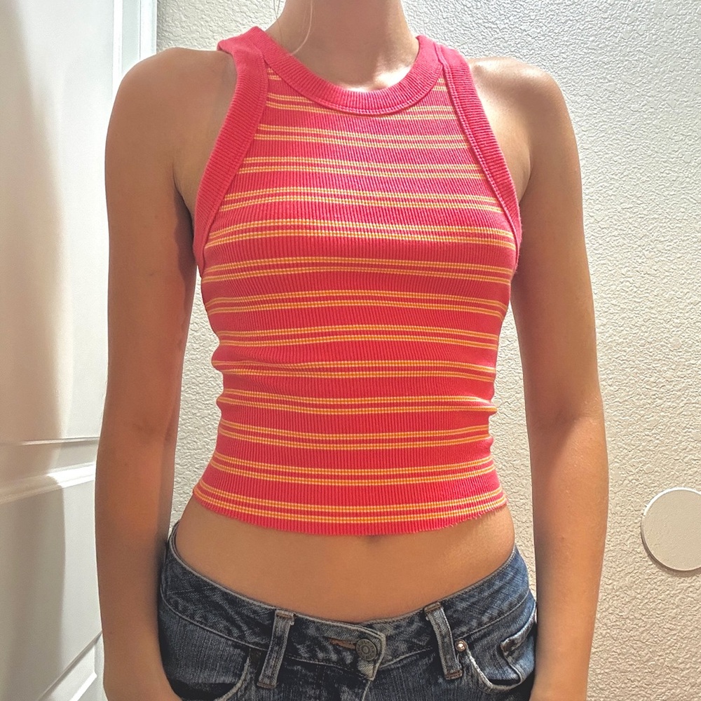 Aerie ribbed fitted crop top